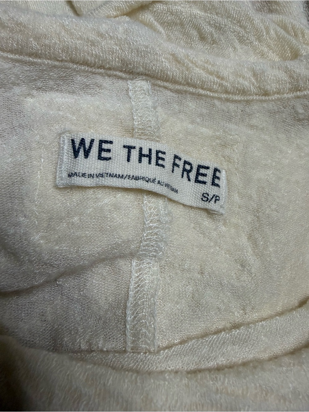 SOLD: Depop. Free People We The Free Ivory Stretch Dolman Top S - Picture 4 of 6